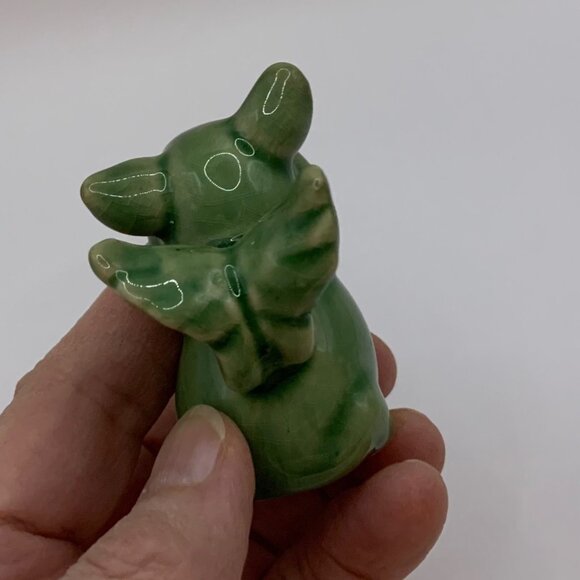 See No Evil - Hear No Evil Pig Angels Ceramic Figurine Tchotchke Flying Pigs - Picture 2 of 13